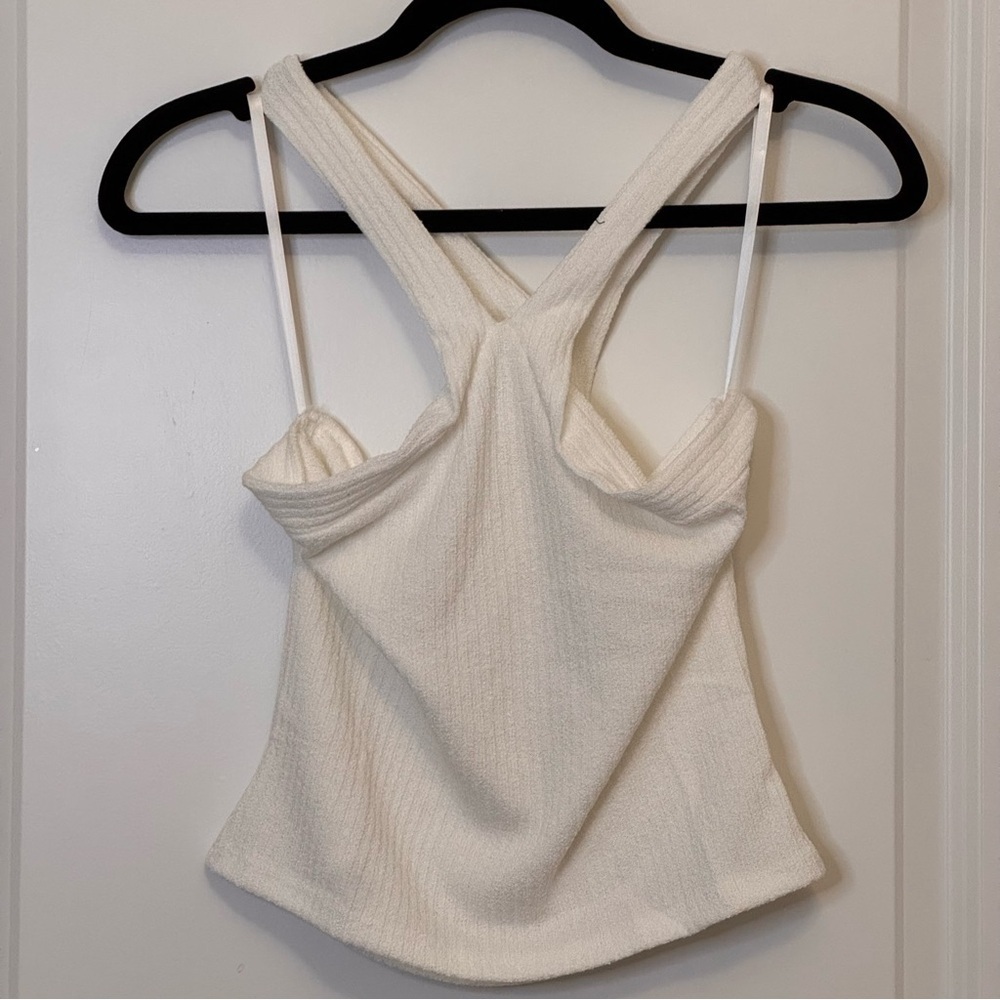 Sage Cream Sleeveless Tank Top